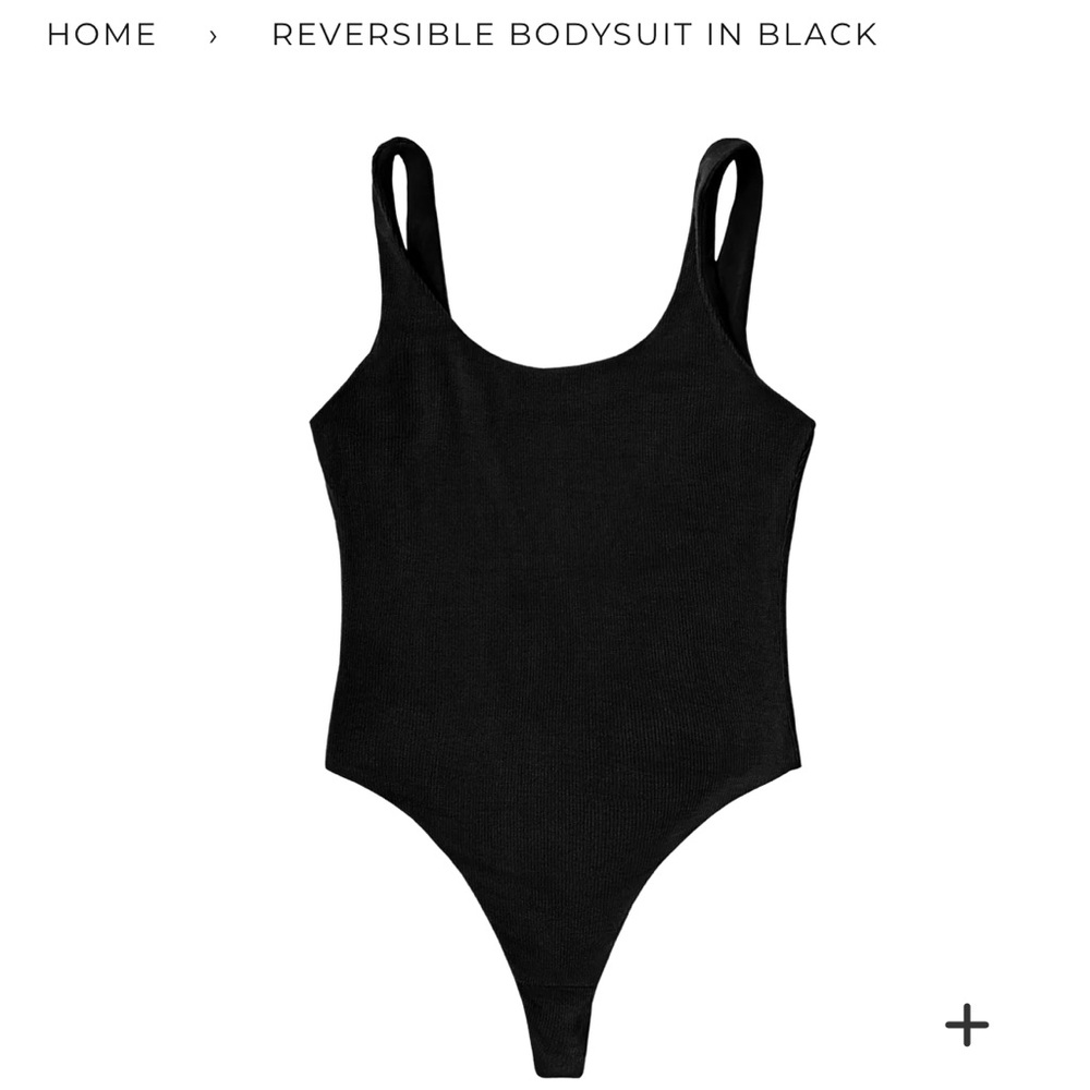 SOLD - PROCLAIM REVERSIBLE BODYSUIT IN BLACK